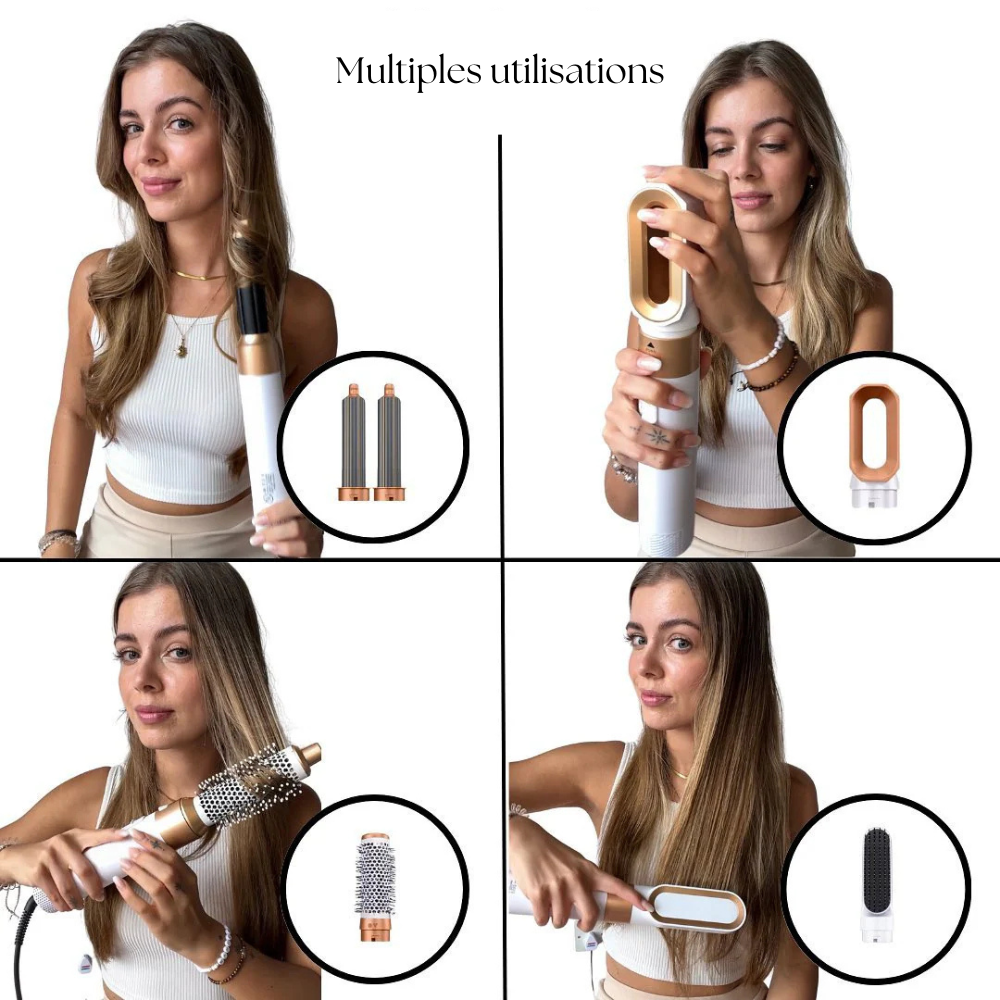 Sèche-cheveux professionnel 5 en 1 - Tellyuu™