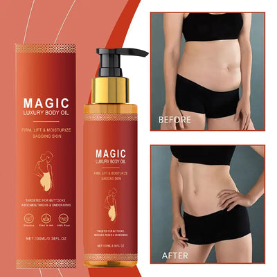 Huile corporelle raffermissante pour la réparation de la peau brillante, lisse, Anti-Cellulite, raffermissement, éclaircissement, améliore les soins de Massage hydratants secs