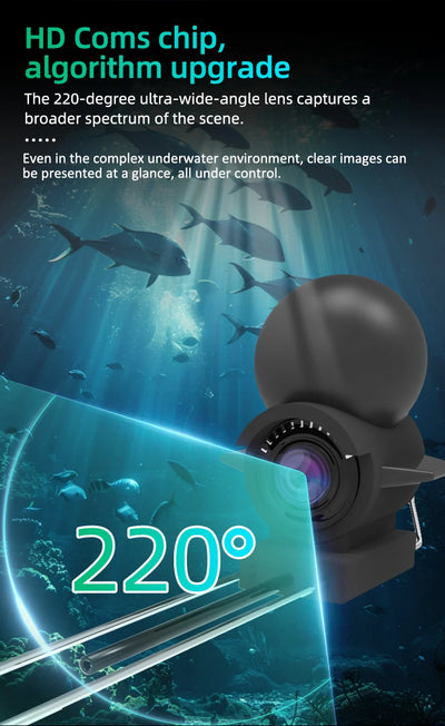 Dodosee Handheld 1080P 4.3'' LCD Fish Finder Portable Fish Depth Finder Water Underwater 220° Fishing Camera With Night Vision