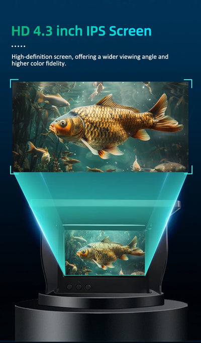 Dodosee Handheld 1080P 4.3'' LCD Fish Finder Portable Fish Depth Finder Water Underwater 220° Fishing Camera With Night Vision