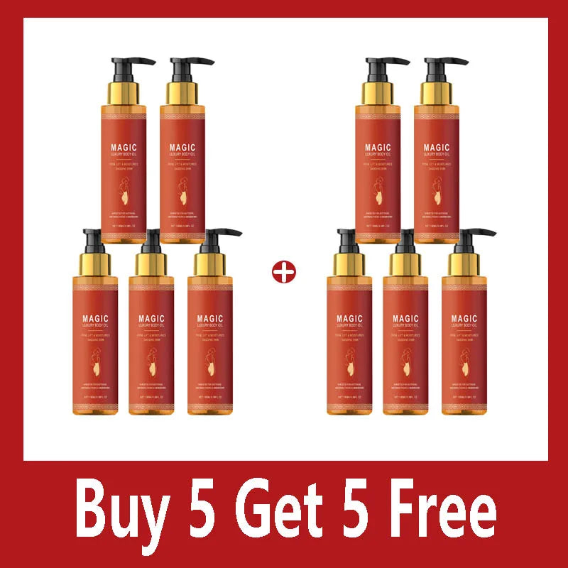 Huile corporelle raffermissante pour la réparation de la peau brillante, lisse, Anti-Cellulite, raffermissement, éclaircissement, améliore les soins de Massage hydratants secs