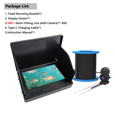 Dodosee Handheld 1080P 4.3'' LCD Fish Finder Portable Fish Depth Finder Water Underwater 220° Fishing Camera With Night Vision