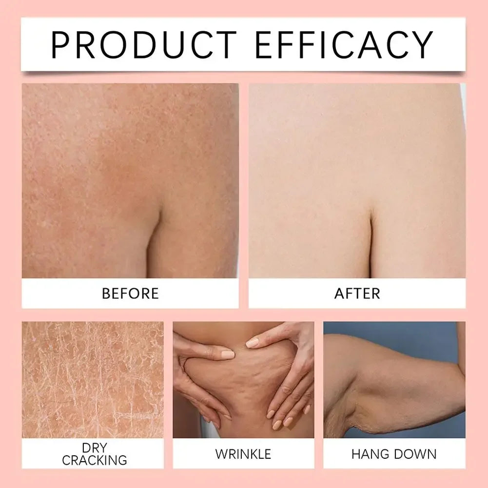 Huile corporelle raffermissante pour la réparation de la peau brillante, lisse, Anti-Cellulite, raffermissement, éclaircissement, améliore les soins de Massage hydratants secs